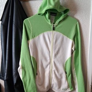 Patagonia Lime Green and Off White Jacket